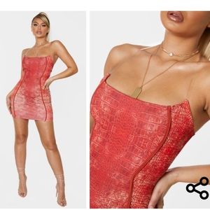 PLT snake skin dress